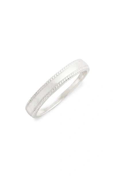 Shop Anna Beck Smooth Stacking Ring In Silver
