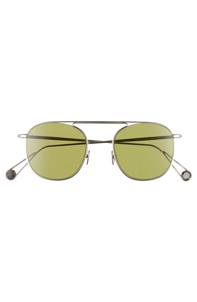 Shop Ahlem D'anvers 49mm Aviator Sunglasses - White Gold
