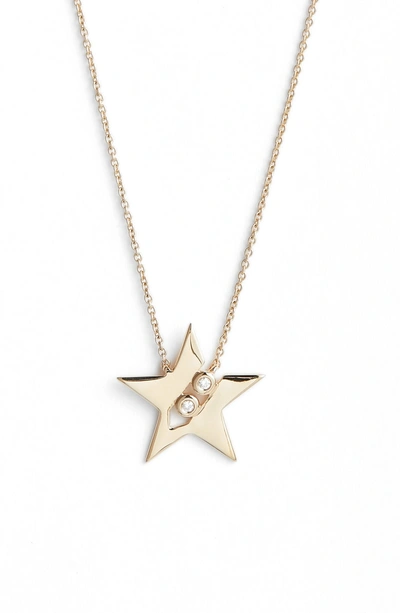 Shop Dana Rebecca Designs Julianne Himiko Diamond Star Pendant Necklace In Yellow Gold/ Dia