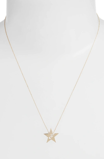 Shop Dana Rebecca Designs Julianne Himiko Diamond Star Pendant Necklace In Yellow Gold/ Dia