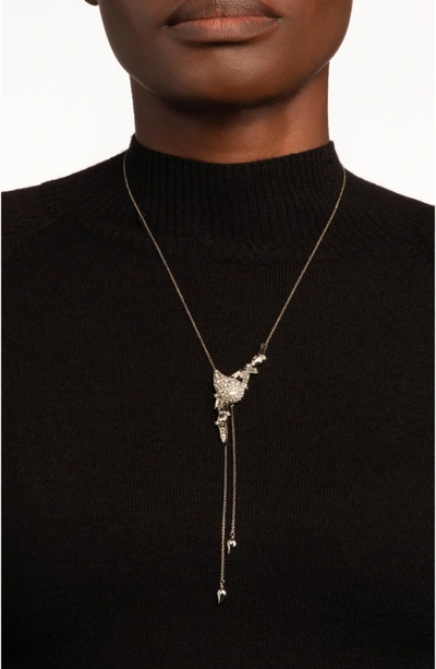 Shop Alexis Bittar Crystal Encrusted Paisley Y-necklace