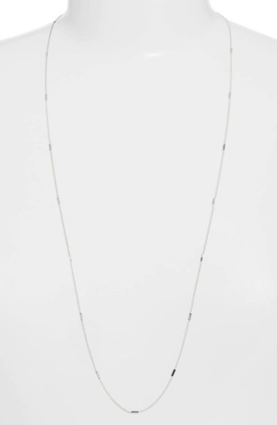 Shop Dogeared Modern Everyday Wear Me Necklace In Silver