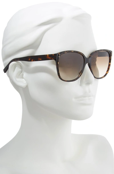 Shop Rebecca Minkoff Jane1 57mm Sunglasses In Dark Havana