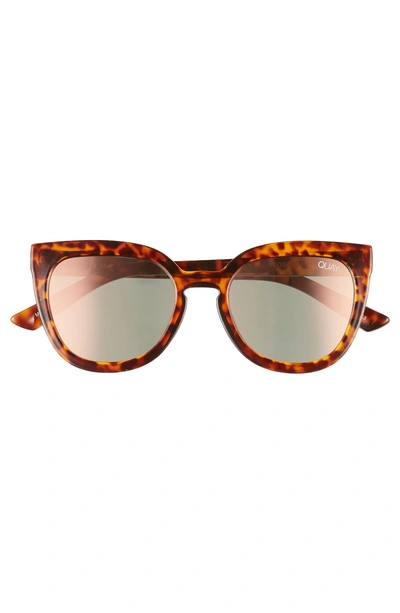 Shop Quay Noosa 50mm Square Sunglasses In Tort / Rose Mirror