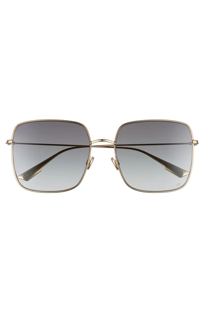 Shop Dior Stellaire 59mm Square Sunglasses In Rose Gold