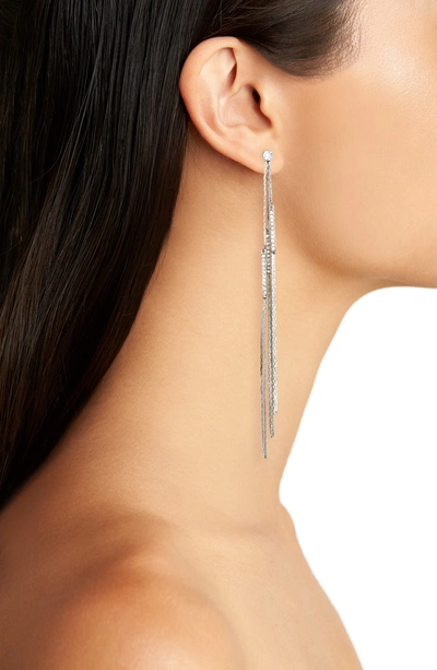Shop Area Stars Eloise Crystal Linear Drop Earrings In Clear