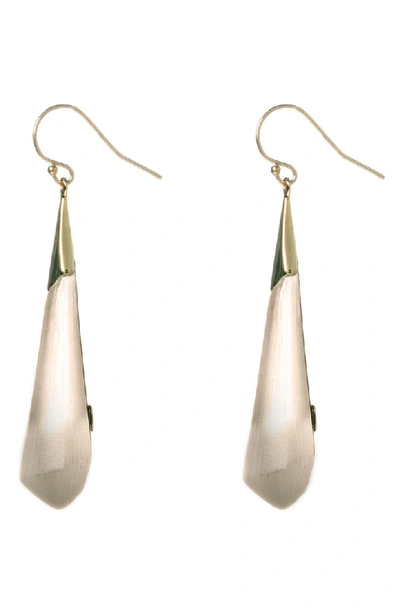 Shop Alexis Bittar Faceted Wire Earrings In Warm Grey