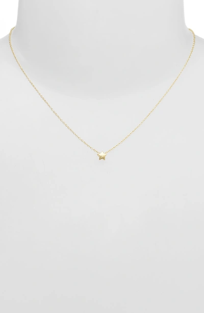 Shop Gorjana Star Charm Adjustable Necklace In Gold