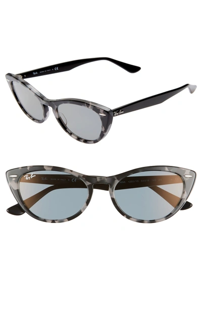 Shop Ray Ban Nina 54mm Cat Eye Sunglasses - Grey Havana Grey Solid