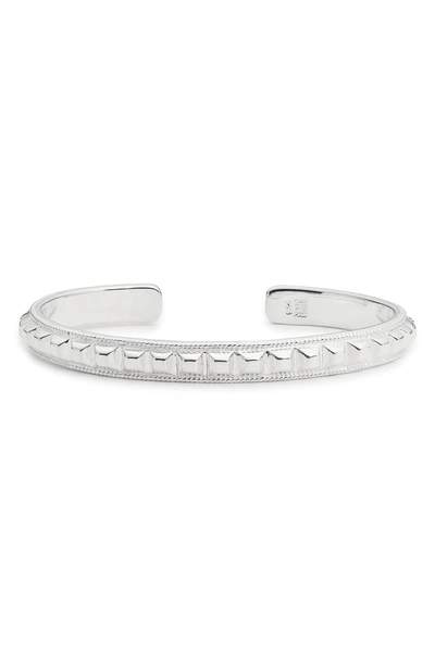 Shop Anna Beck Studded Skinny Cuff In Silver