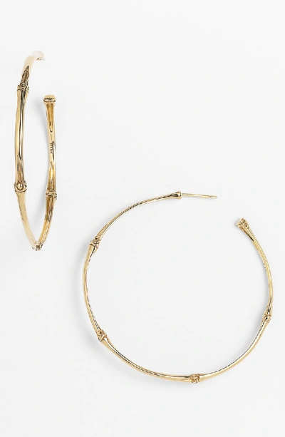 Shop John Hardy 'bamboo' Large Hoop Earrings In Gold