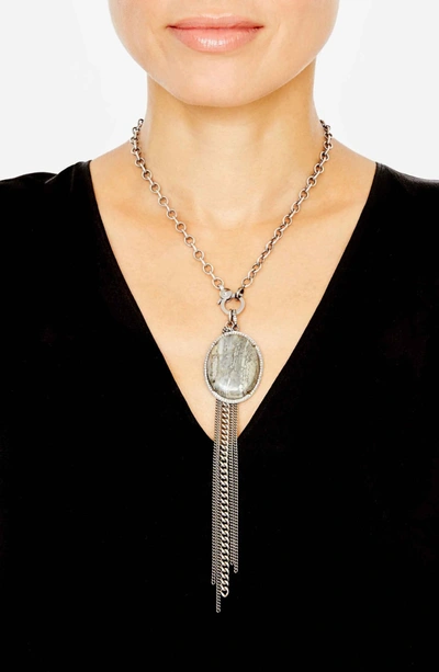 Shop Sheryl Lowe Pyritized Agate & Diamond Pendant Necklace
