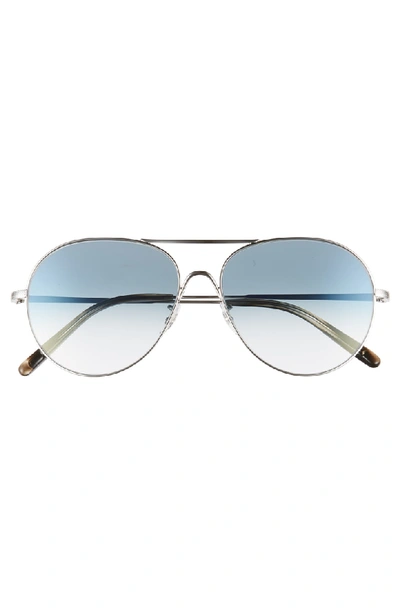 Shop Oliver Peoples Rockmore 58mm Photochromic Aviator Sunglasses - Chrome Sapphire