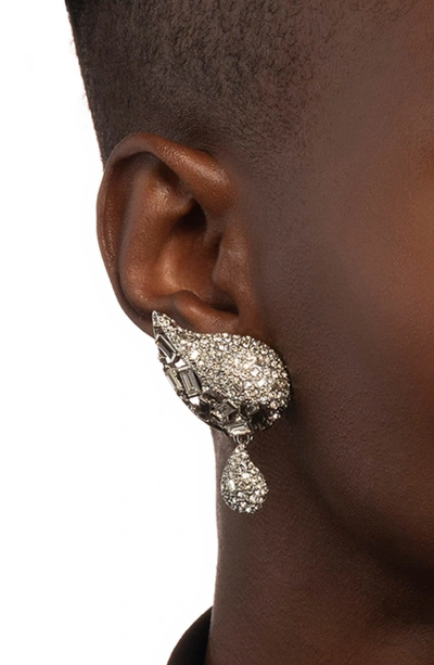 Shop Alexis Bittar Winter Paisley Crystal Encrusted Drop Earrings