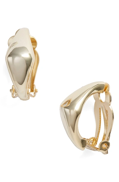 Shop Argento Vivo Angular Earrings In Gold