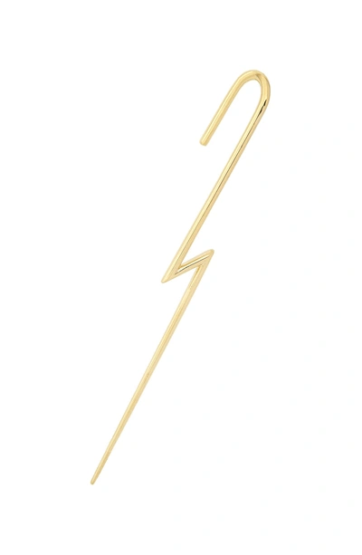 Shop Katkim The Flash Ear Wire In 18k Yellow Gold