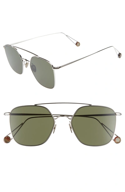 Shop Ahlem Concorde 54mm Aviator Sunglasses In White Gold