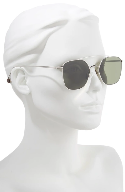 Shop Ahlem Concorde 54mm Aviator Sunglasses In White Gold