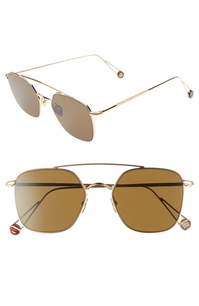 Shop Ahlem Concorde 54mm Aviator Sunglasses - Yellow Gold