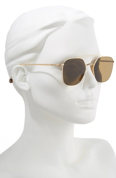 Shop Ahlem Concorde 54mm Aviator Sunglasses - Yellow Gold