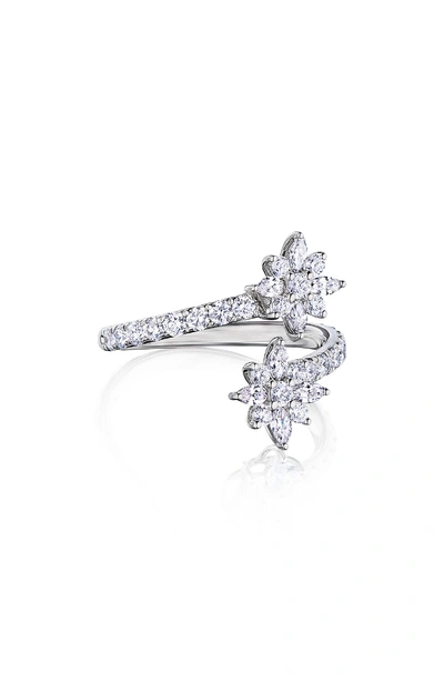Shop Kwiat Star Diamond Open Ring In White Gold