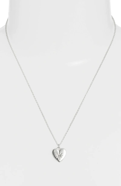 Shop Dogeared Wonder-ful Woman Pendant Necklace In Sterling Silver