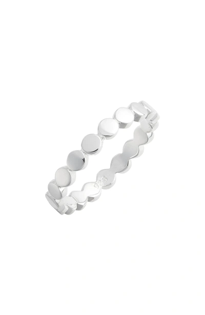 Shop Anna Beck Smooth Circle Stacking Ring In Silver