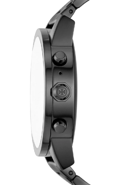 Shop Tory Burch Torytrack Gigi Touchscreen Smart Watch, 40mm In Black