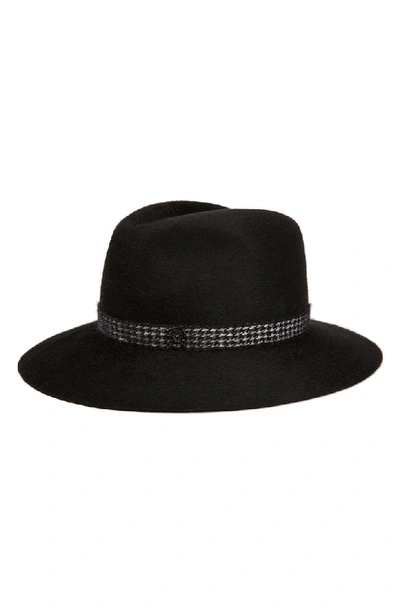 Shop Maison Michel Henrietta Fur Felt Hat In Black