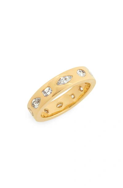 Shop Kwiat Multi Shape Diamond Stacking Ring In Yellow Gold