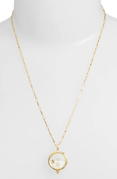 Shop Lulu Dk X Kristina Schulman Mom Shaker Pendant Necklace In Gold