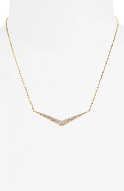 Shop Jules Smith Pave Necklace In Gold