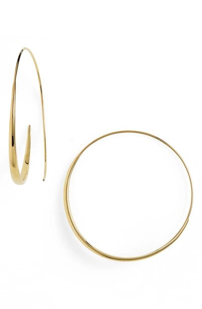 Shop Tom Wood Extra Large Ear Loop Earrings In 925 Silver/9k Gold