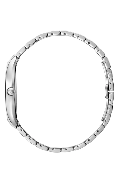 Shop Calvin Klein Classic Too Bracelet Watch, 38mm In Silver/ Black/ Silver