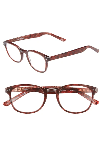 Shop Corinne Mccormack 'lyla' 52mm Reading Glasses - Rust Red
