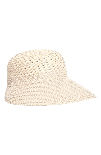 Shop Eric Javits Trophy Gal Straw Sun Hat - White In White Mix