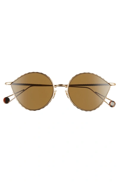 Shop Ahlem Place Vauban 52mm Cat Eye Sunglasses - Yellow Gold