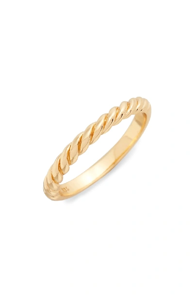 Shop Argento Vivo Rope Ring In Gold