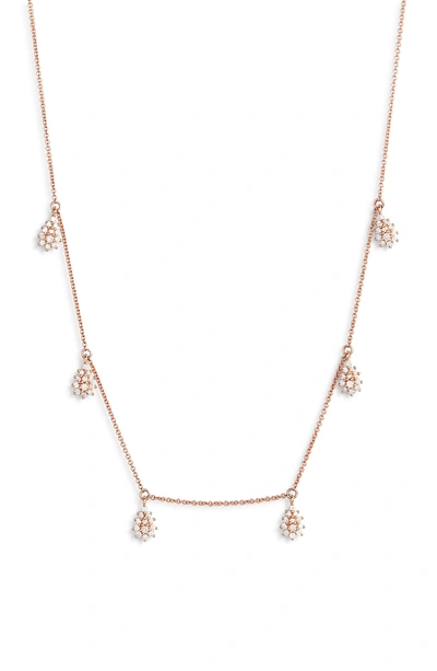 Shop Dana Rebecca Designs Jennifer Yamina Dangle Necklace In Rose Gold