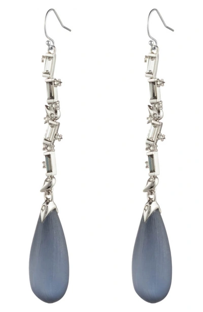 Shop Alexis Bittar Crystal Linear Drop Earrings In Ocean