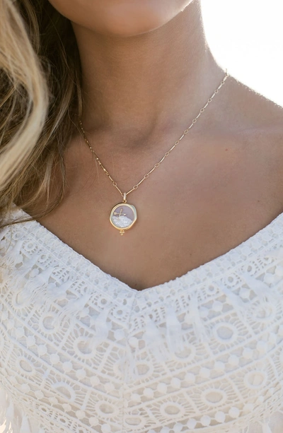 Shop Lulu Dk X Kristina Schulman Friendship Shaker Pendant Necklace In Gold