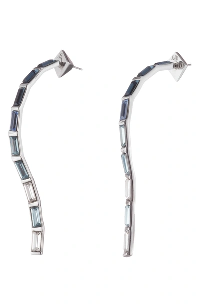 Shop Alexis Bittar Winter Paisley Linear Crystal Earrings