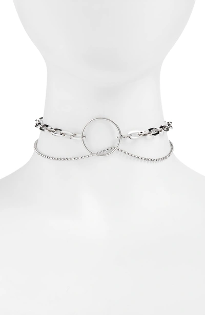 Shop Justine Clenquet Lina Choker In Silver