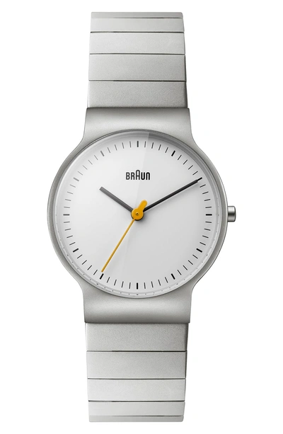 Shop Braun Classic Bracelet Watch, 32mm In Silver