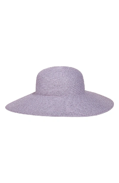 Shop Eric Javits Bella Squishee Sun Hat - Purple In Lilac