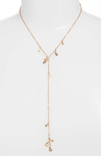 Shop Kendra Scott Quincy Necklace In Rose Gold