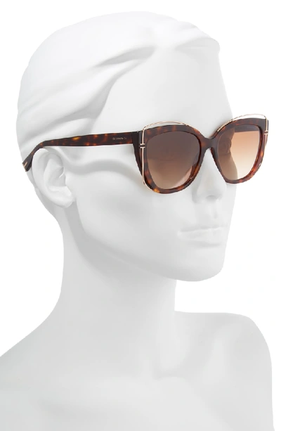 Shop Tiffany & Co 54mm Gradient Cat Eye Sunglasses In Havana Gradient