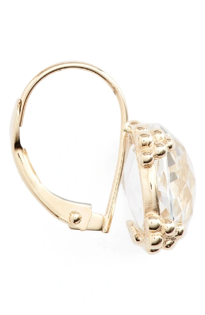 Shop Anzie Dewdrop Topaz Drop Earrings In Gold