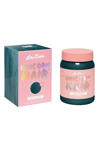 Shop Lime Crime Unicorn Hair Full Coverage Semi-permanent Hair Color In Dirty Mermaid