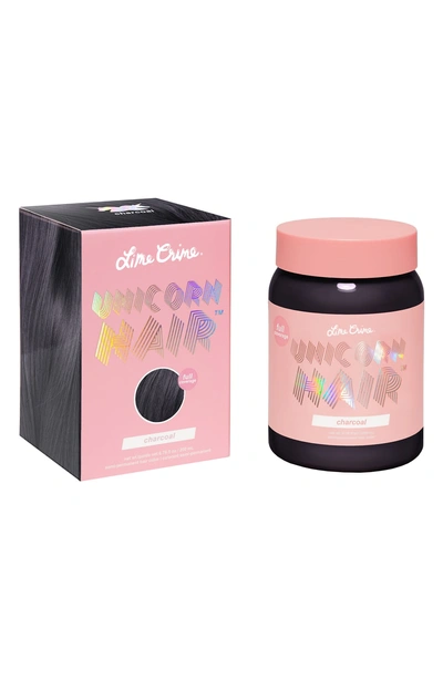 Shop Lime Crime Unicorn Hair Full Coverage Semi-permanent Hair Color In Charcoal